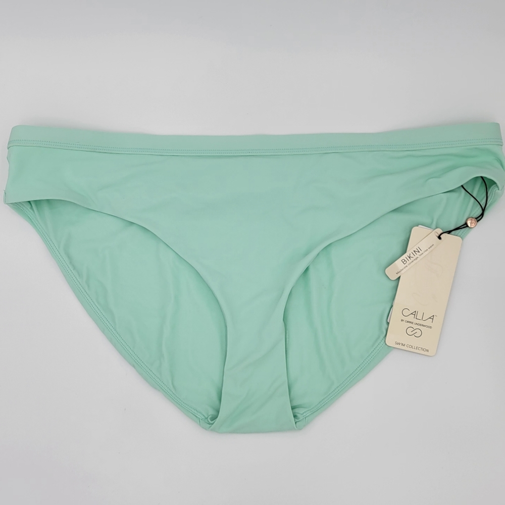 CALIA by Carrie Underwood Swim Wide Banded Bottoms, Brook Green, XL